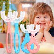 360° U-Shaped Children’s Toothbrush Silicone Teeth Cleaning Brush for Kids