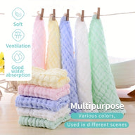 Soft Baby Muslin Washcloths - Gentle Face Towels for Newborns