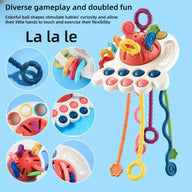 3D Rubber Stacking Blocks Baby Teething Toy and Sensory Toy Set